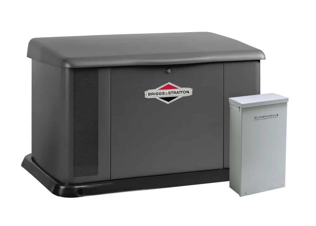20kW Briggs and Stratton 40584 Home Standby Generator with 200-Amp Symphony II Power Management Automatic Transfer Switch