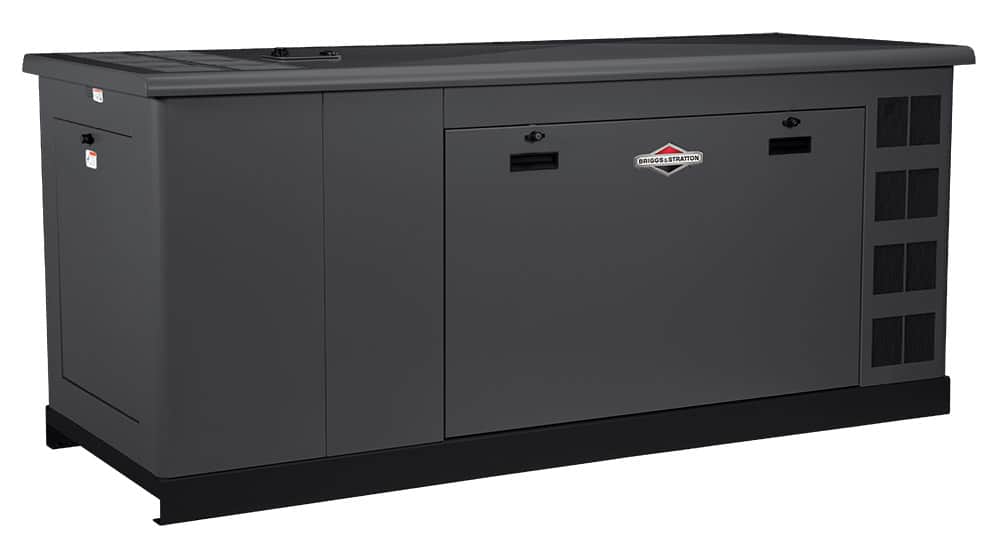 The 60kW Briggs and Stratton Liquid Cooled Standby Generator for luxury homes, estates, and commercial applications.