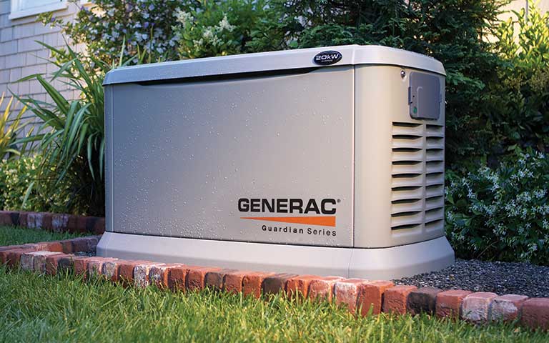A Generac Home Backup Generator